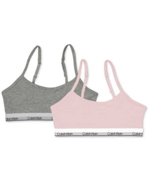 Calvin Klein Little & Big Girls 2-Pc Adjustable Cropped Bras