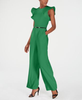 green calvin klein jumpsuit