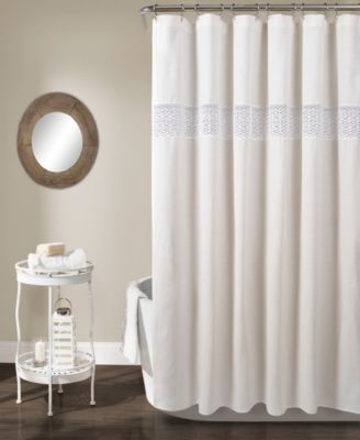 Dana Lace Shower Curtain, 72" x 72"