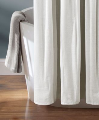 Linen Button Shower Curtain, 72" x 72"