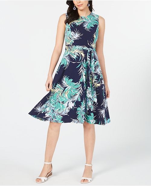 Charter Club Petite Printed Midi Dress Created For Macy S