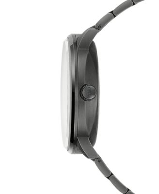 Men's Swiss Automatic Commander Big Date Black PVD Stainless Steel Bracelet Watch 42mm