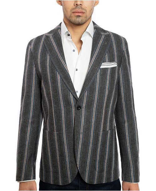 Joe S Jeans Joe S Charcoal Stripe Men S Jacket Reviews Blazers