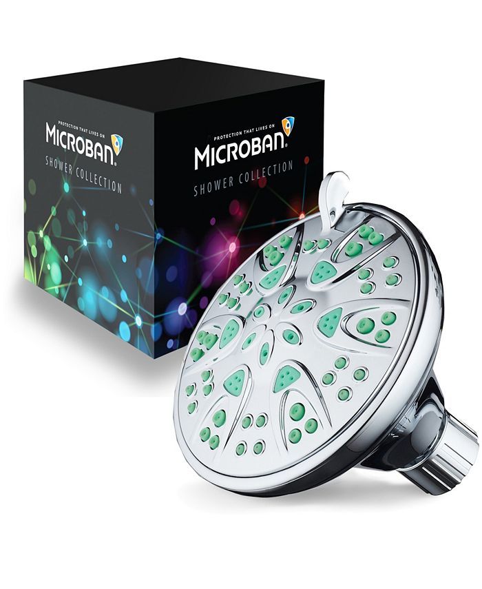 Aquadance Antimicrobial Shower Head, Coral Green Jets Macy's