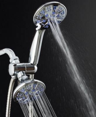 Antimicrobial 30-setting Shower Combo  Sunset Blue Jets