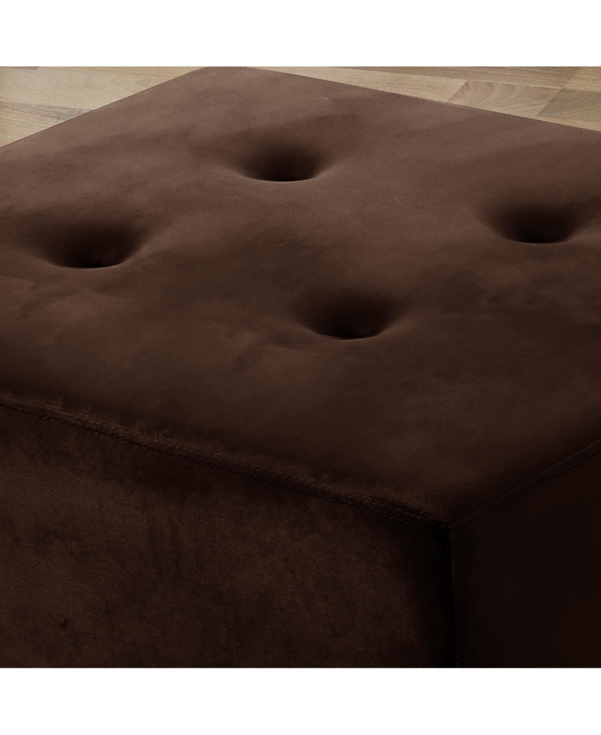 Noble House Amman Ottoman In Chocolate