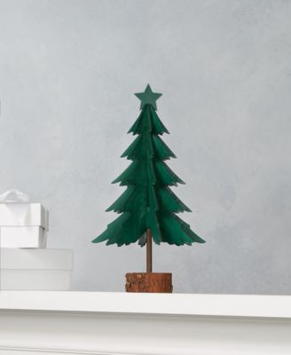 Martha Stewart Collection - Farmhouse Holidays Green Tabletop Tree