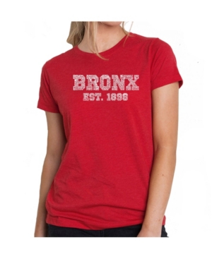 image of Women-s Premium Word Art T-Shirt - Popular Bronx Neighborhoods