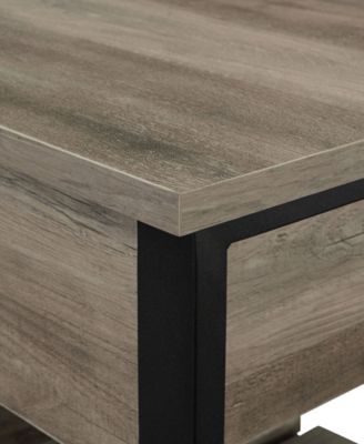 48" Open-Top Storage Bench with Shoe Shelf  - White Oak