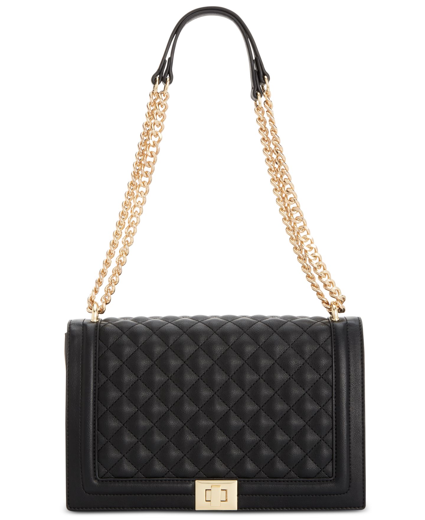 Женская сумка I.N.C. International Concepts Ajae Flap Crossbody, цвет: Чёрный / Золотой — фото 1