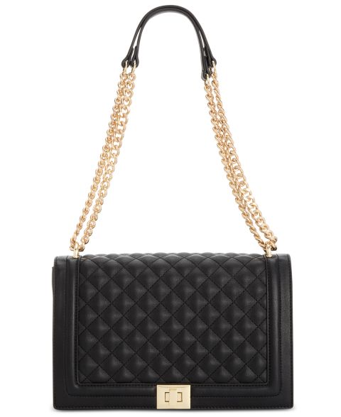 Женская сумка I.N.C. International Concepts Ajae Flap Crossbody, цвет: Чёрный / Золотой