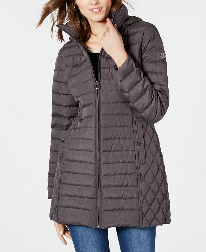 Michael Kors Hooded Packable Down Puffer Coat, Created for Macy's & Reviews  - Coats & Jackets - Women - Macy's