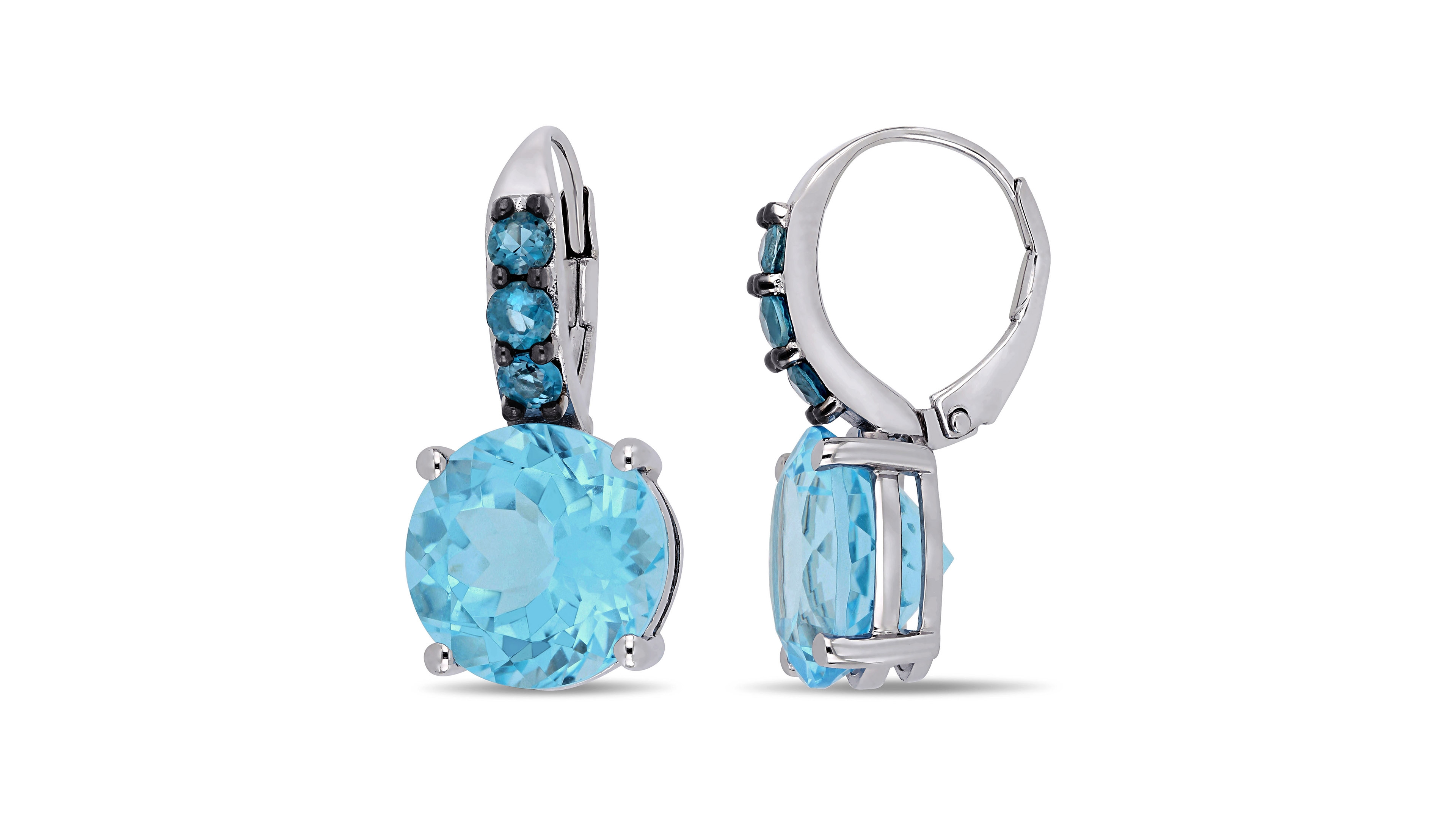 Blue Topaz (15-1/4 ct.t.w.) Drop Earrings in Sterling Silver