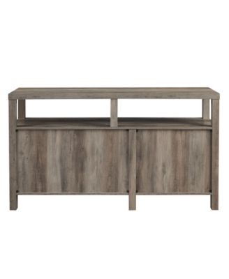Walker Edison 58" Highboy Farmhouse TV Stand Media Console with Barn Doors - Grey Wash