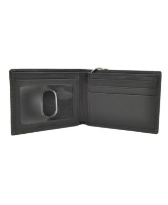 Security Leather Slimfold Men's Wallet with Chain