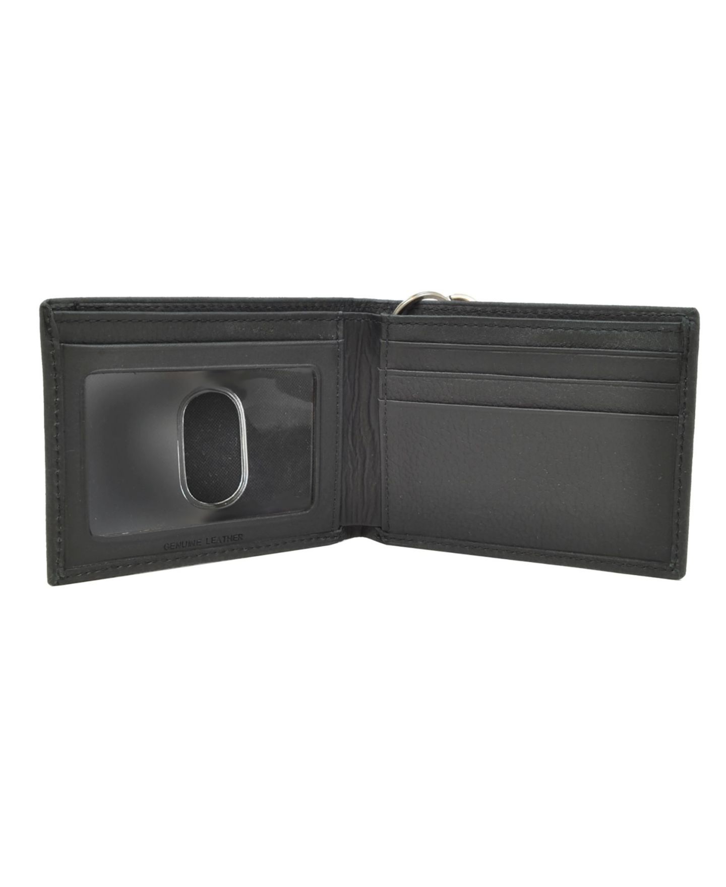 Мужской кошелёк Dickies Security Leather Slimfold Wallet with Chain, цвет: Чёрный — фото 2