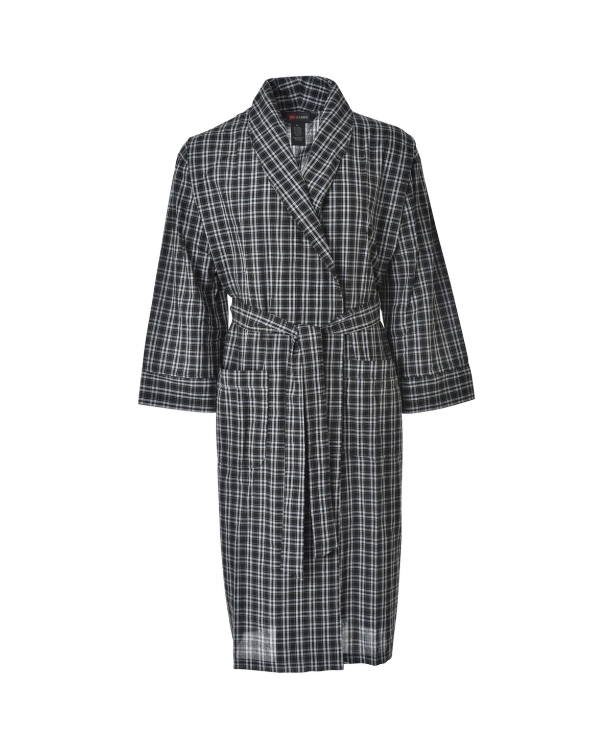 Hanes Men's Big and Tall Woven Shawl Robe - Red Plaid