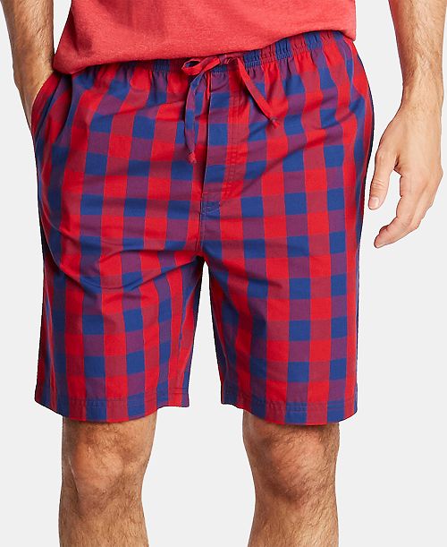 alfani Nautica Men's Cotton Plaid Pajama Shorts Men's Fashion & Accessories