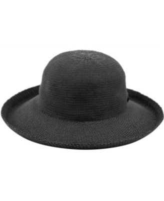 Angela & William Wide Brim Sun Bucket Hat with Roll Up Edge