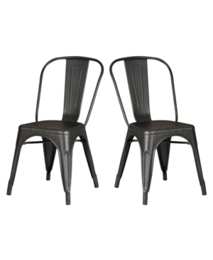 Ac Pacific Modern Metal Kitchen Dining Chair Set of 2