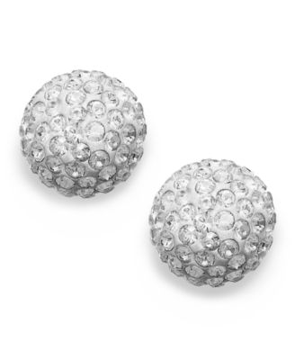 Swarovski - Earrings, 22k Gold-Plated Crystal Stud Earrings