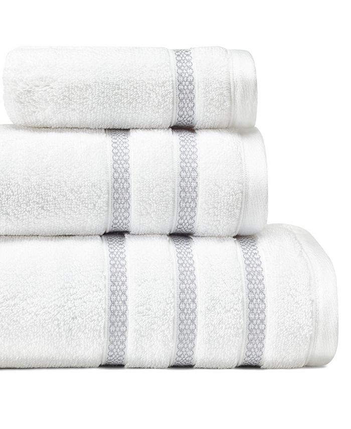 Vera Wang Textured Trellis 3-Pc. Towel Set - Macy's