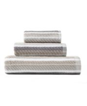 Striped Grey Cotton Soft Bath Towels, For Bathroom, Size: 170x85 cm