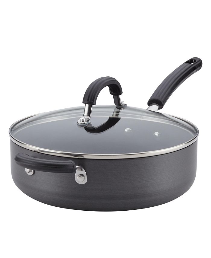 Circulon HardAnodized Nonstick Covered 4Qt. Saute Pan with Helper