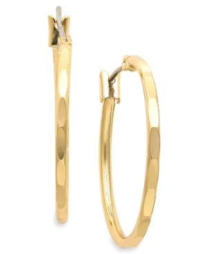 image of Charter Club Gold-Tone Hoop Earrings
