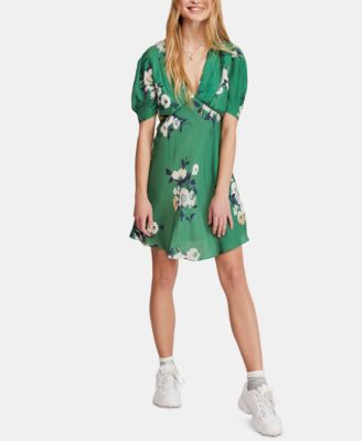 Free People - Neon Garden A-Line Mini Dress