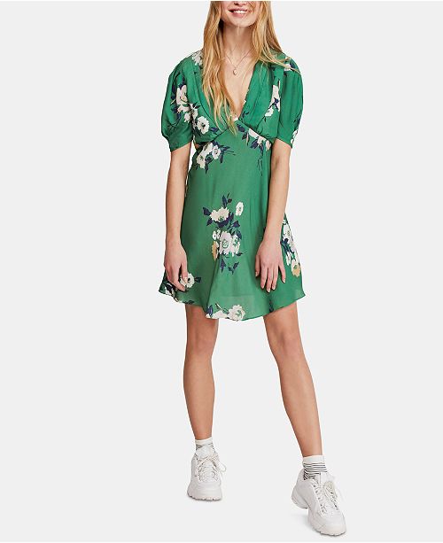 Free People Neon Garden Mini Dress Reviews Dresses Women Macy S