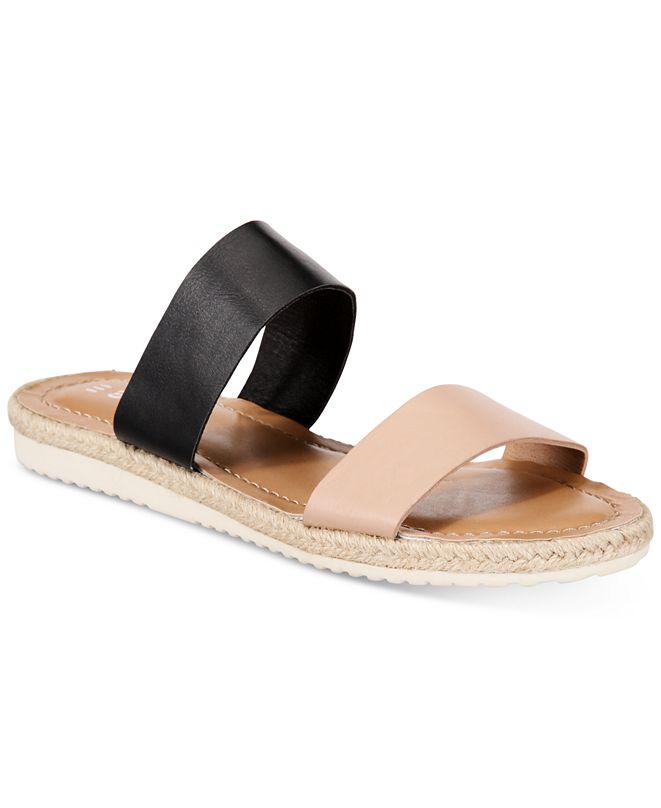 esprit flip flops black