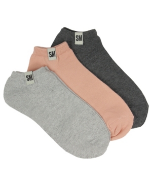 Steve Madden Women's 3-pack Low-cut Socks, Online Only In Grey
