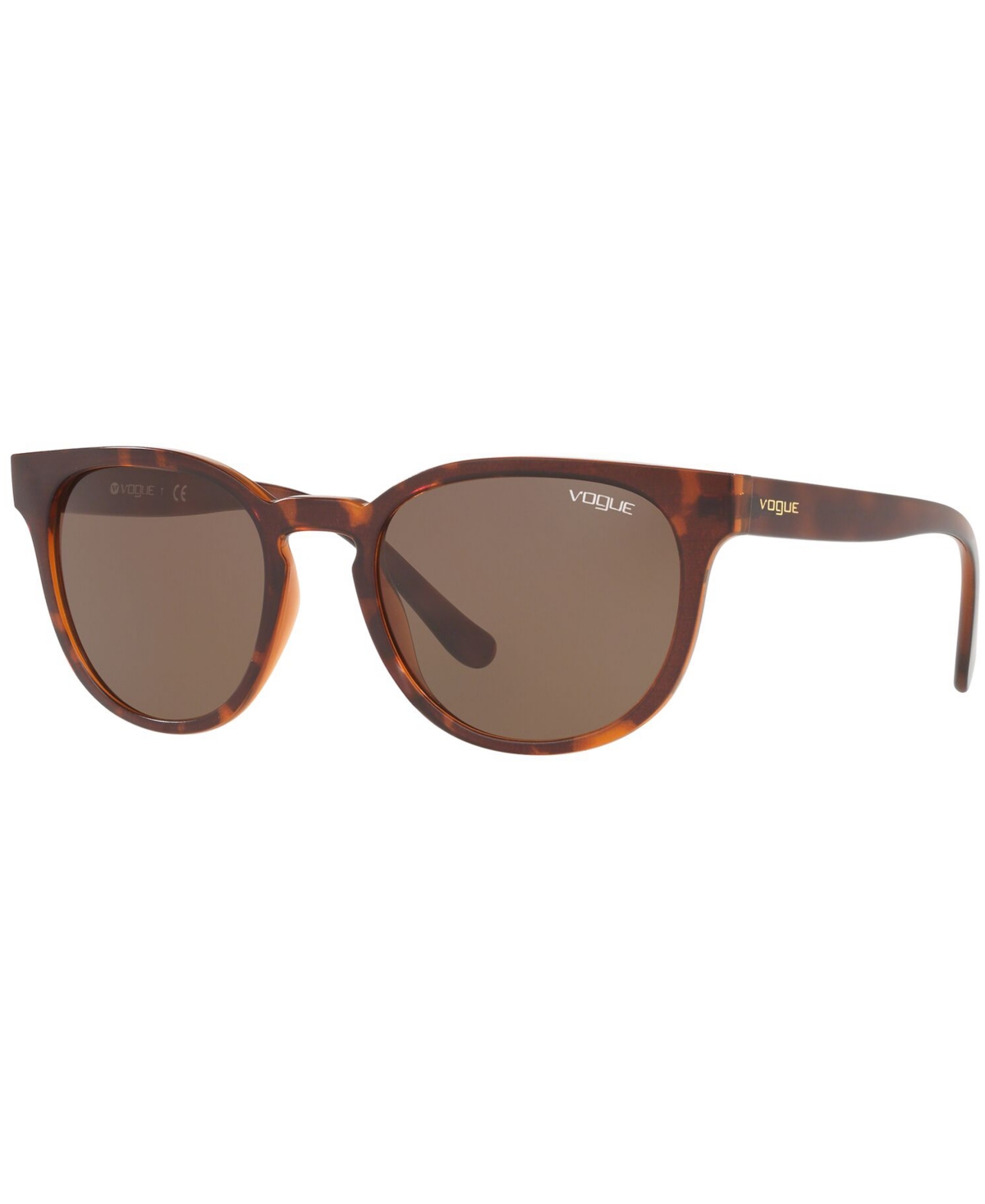 Vogue Eyewear Sunglasses, Vo5243sb 53 In Top Dark Havana,light Brown,brown