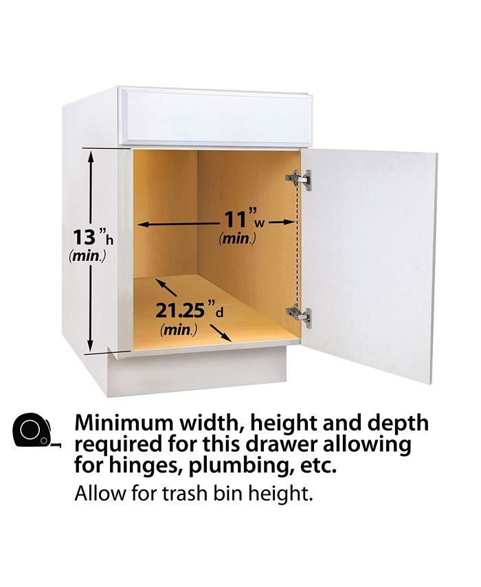 Rev A Shelf 30 Qt Pullout Waste Container LYNK PROFESSIONALu00ae