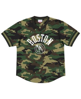 Mitchell & Ness - Camo Mesh V-Neck Jersey Top