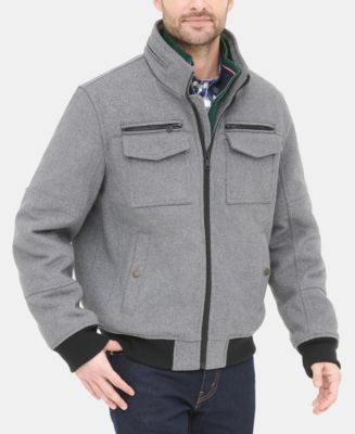 Tommy Hilfiger Men's Wool Blend Bomber Created for Macy's Macy's