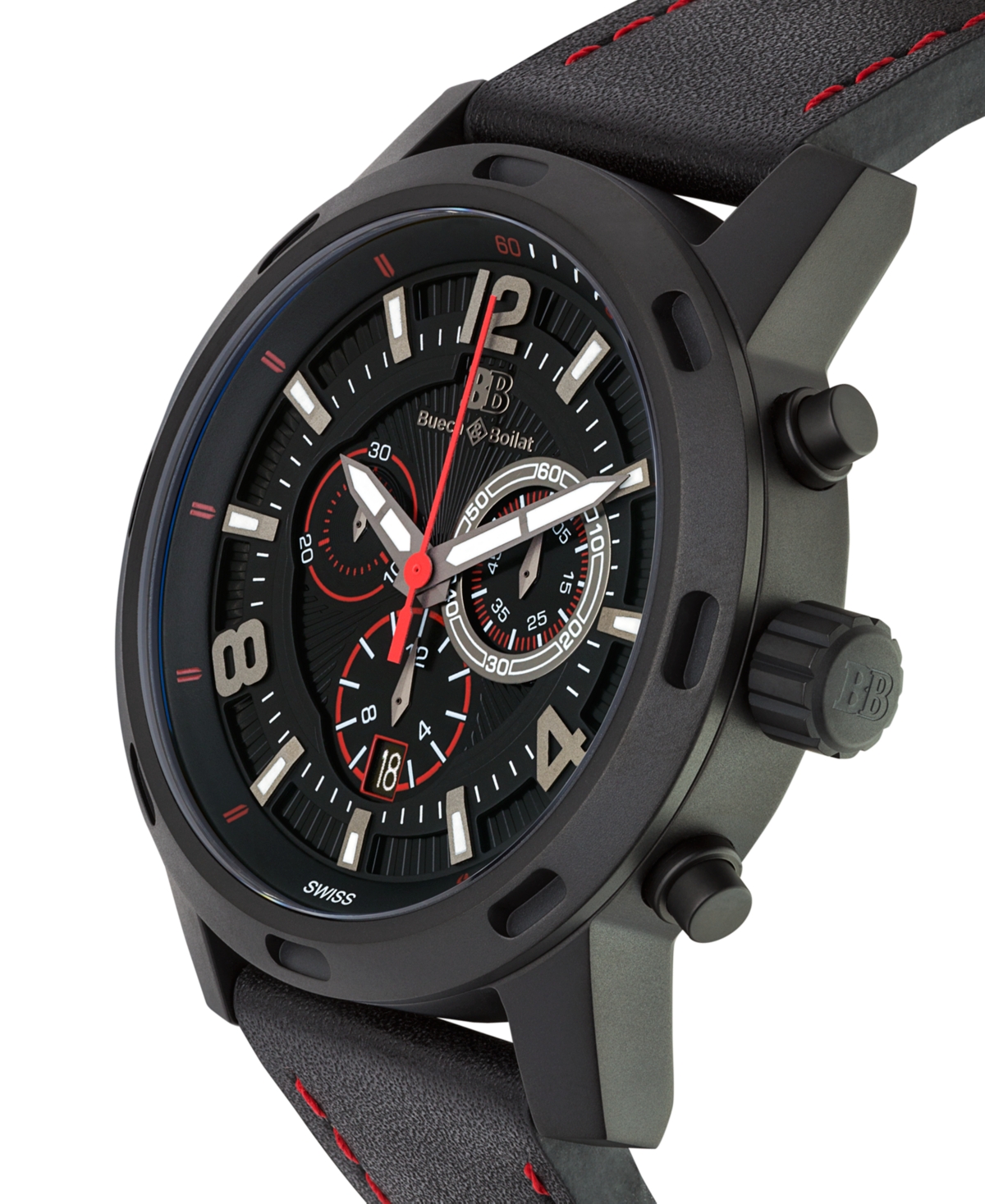 Buech & boilat baracchi men's chronograph watch cheap