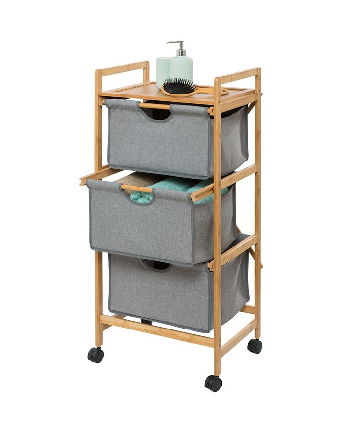 WENKO Trolley Slim Keukenwagen - 20x58x80 Cm, Ruimtebesparend En Praktisch