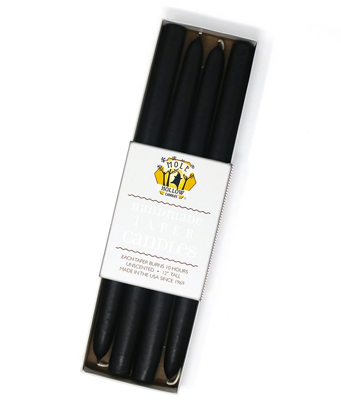 Mole Hollow Candles 12" Taper Candles, Set of 4 Macy's