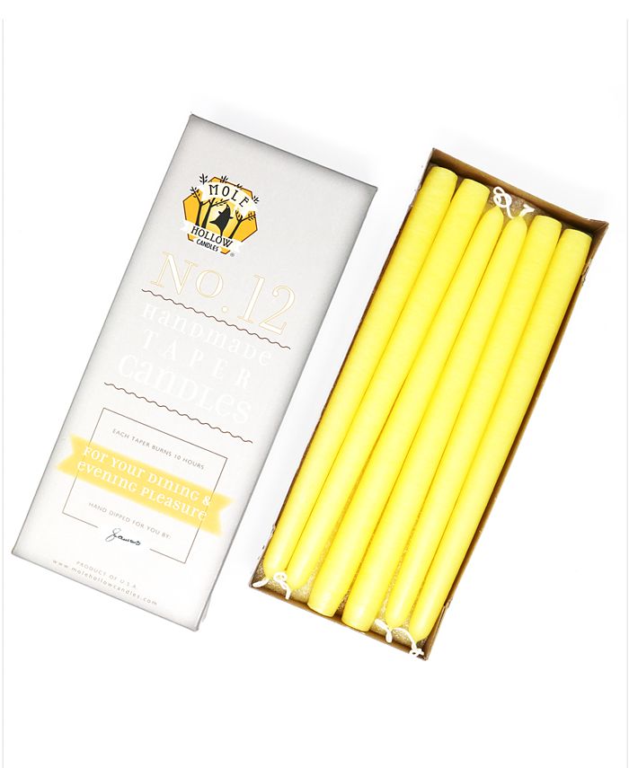 Mole Hollow Candles 12" Taper Candles, Set of 12 Macy's