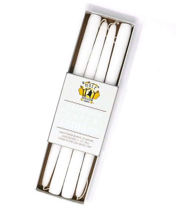 Mole Hollow Candles 12" Taper Candles, Set of 4 & Reviews Macy's