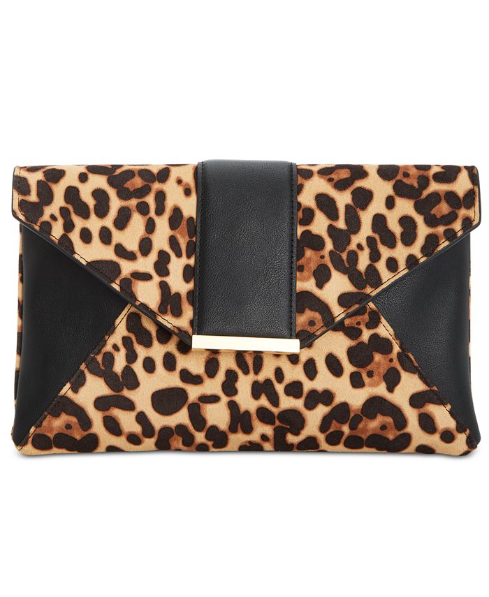 I.N.C. International Concepts Luci Leopard Print Clutch, Created for ...