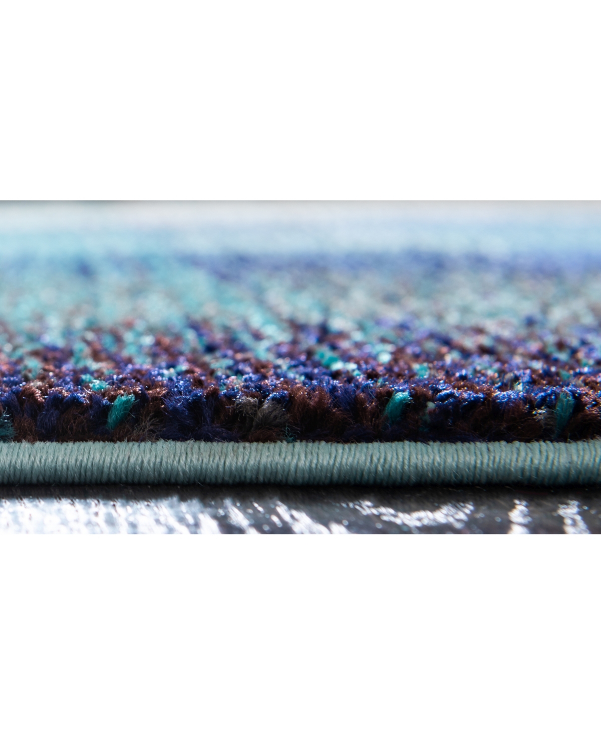 Bayshore Home Newwolf New110' Area Rug - Blue