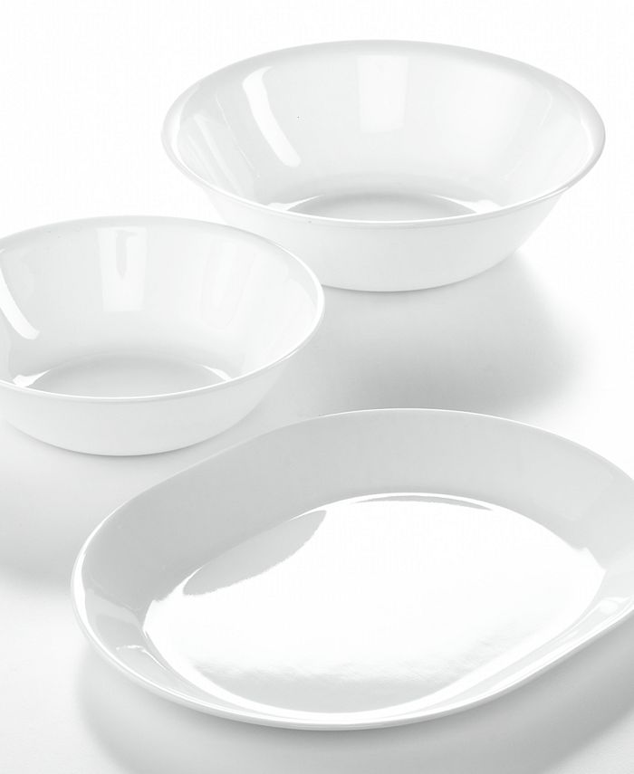 Corelle White 3 Piece Completer Set Macy s