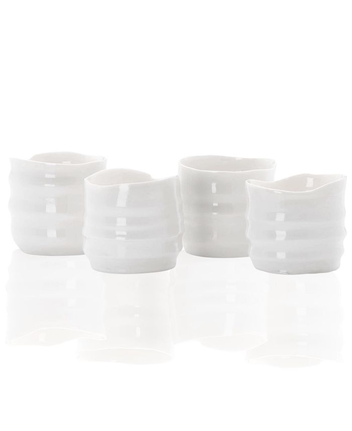 Donna Karan Lenox Candle Holders, Set of 4 Porcelain Touch Votives Macy's