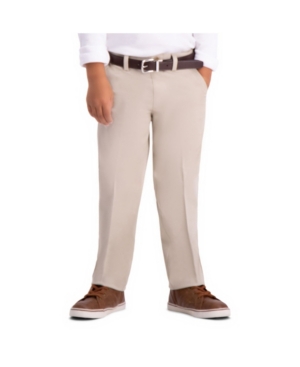 Haggar Little Boys Premium No Iron Khaki Reg Fit Flat Front Pant