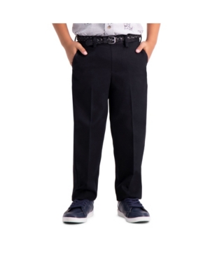 Haggar Little Boys Premium No Iron Khaki Reg Fit Flat Front Pant
