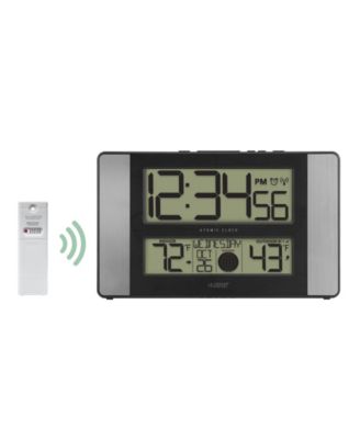 Atomic Digital Clock with Indoor and Outdoor Temperature