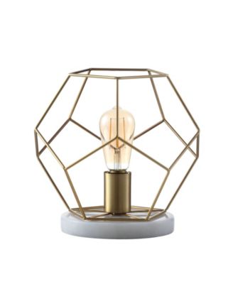 James 10" Metal/Marble LED Table Lamp